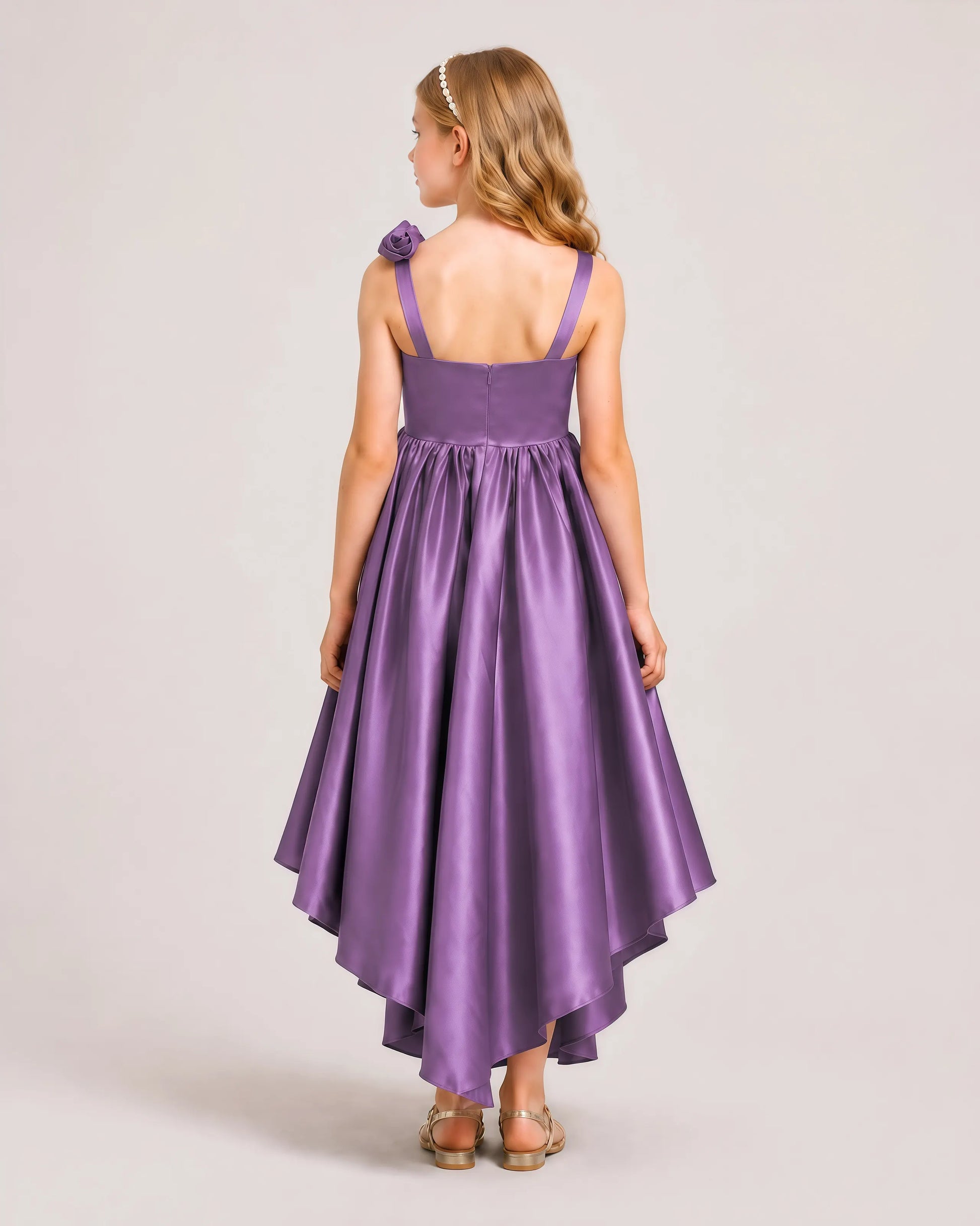Plum Junior Bridesmaid Dresses