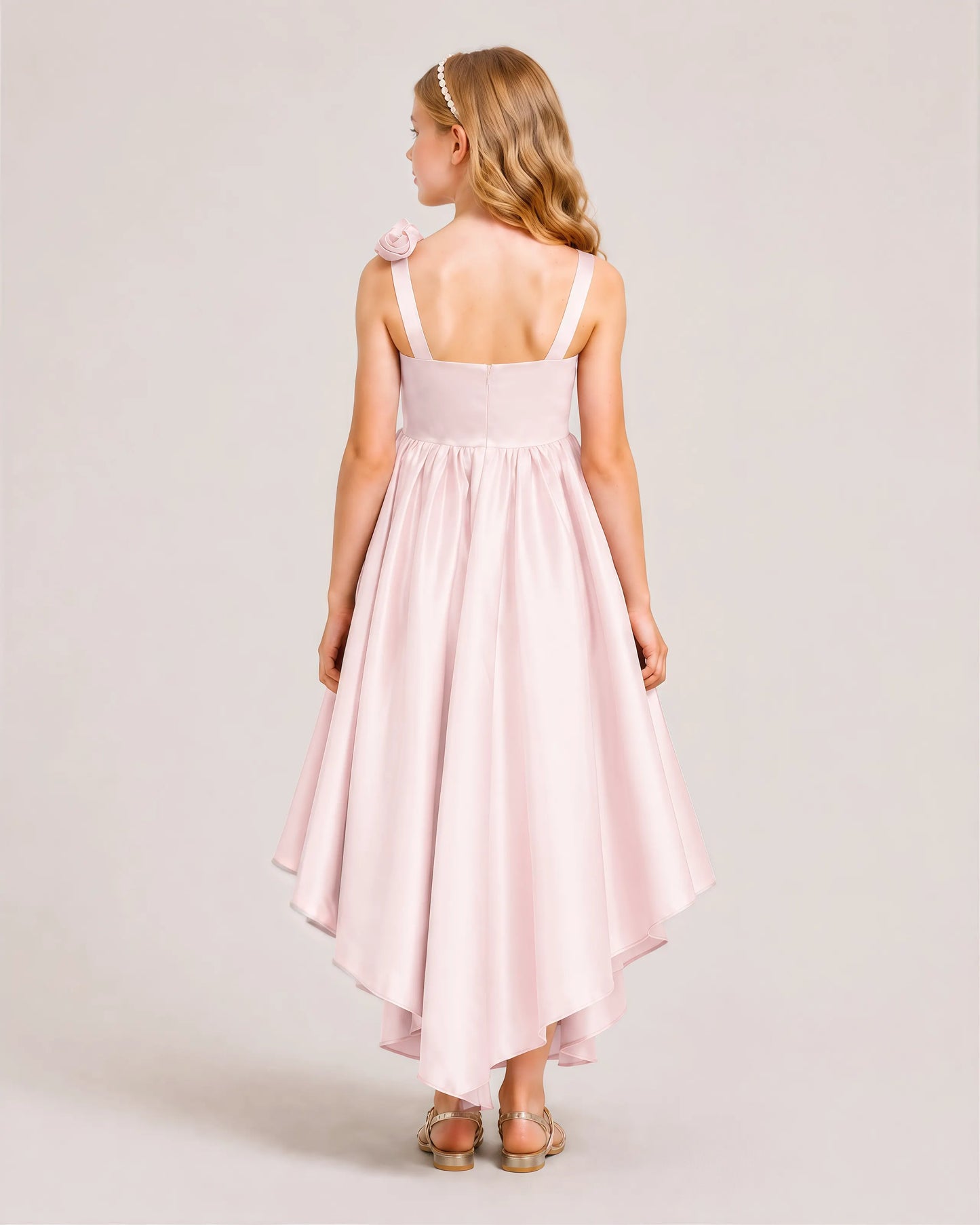 Blush Pink Junior Bridesmaid Dresses
