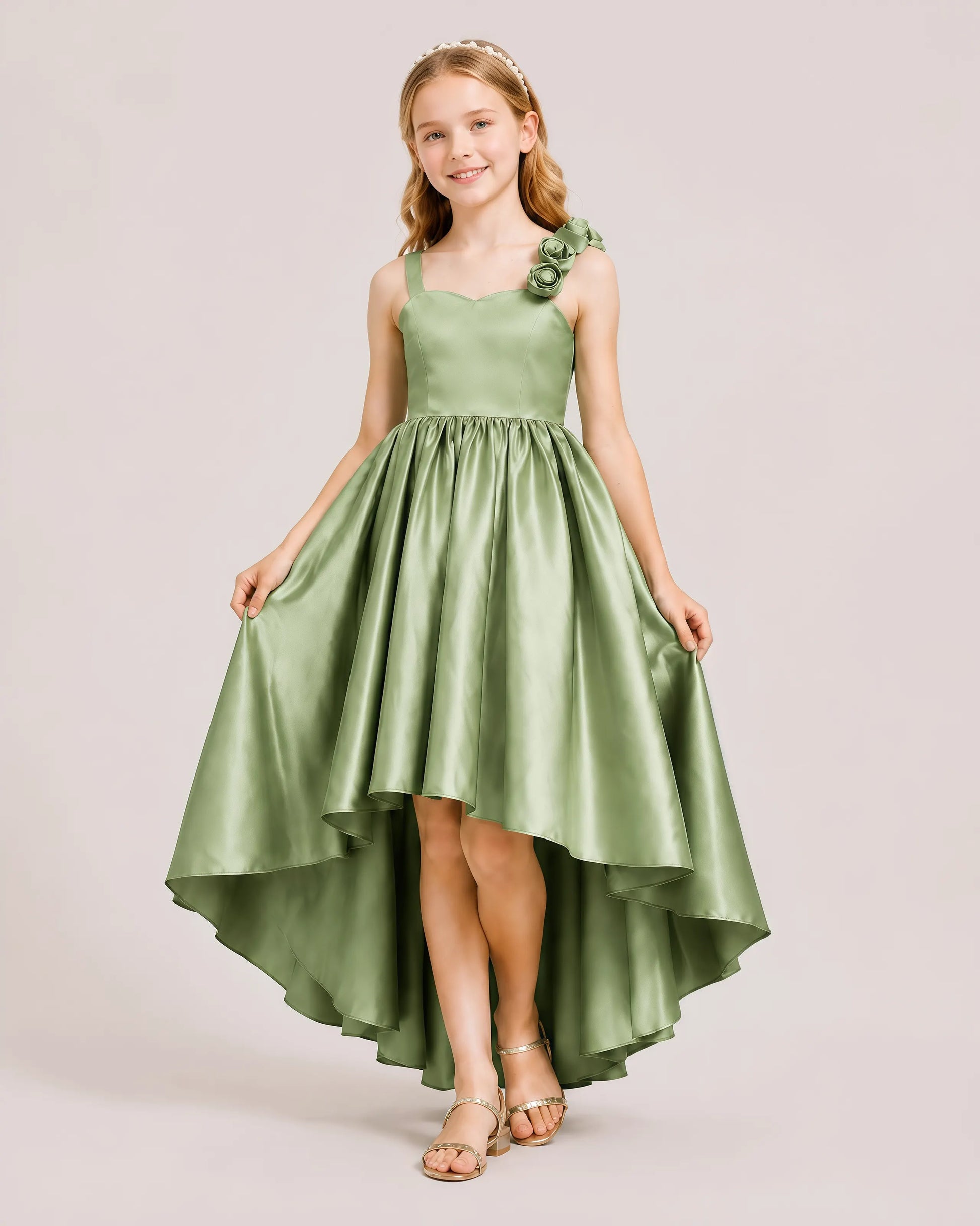 Olive Junior Bridesmaid Dresses