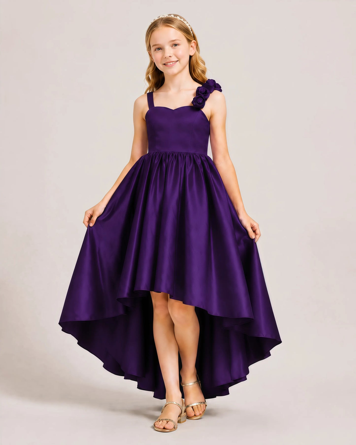 Purple Junior Bridesmaid Dresses