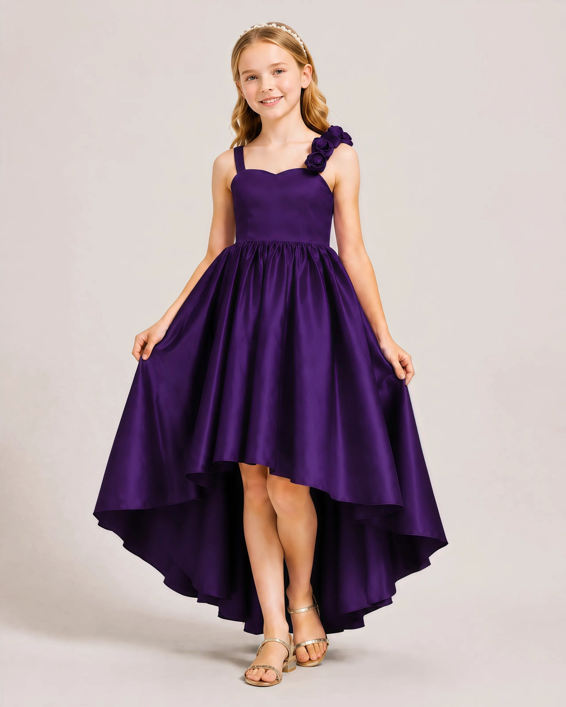 Purple Junior Bridesmaid Dresses