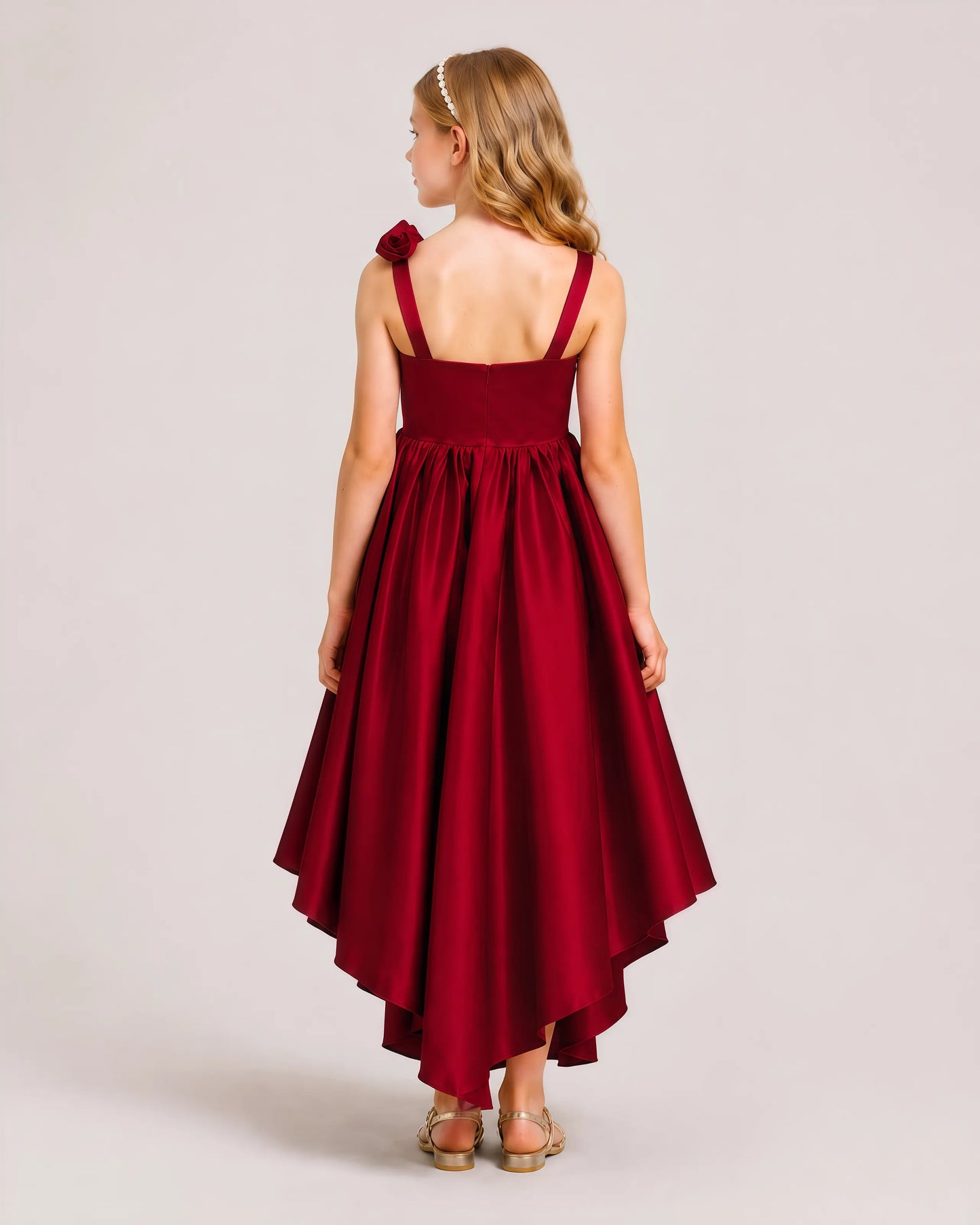 Burgundy Junior Bridesmaid Dresses