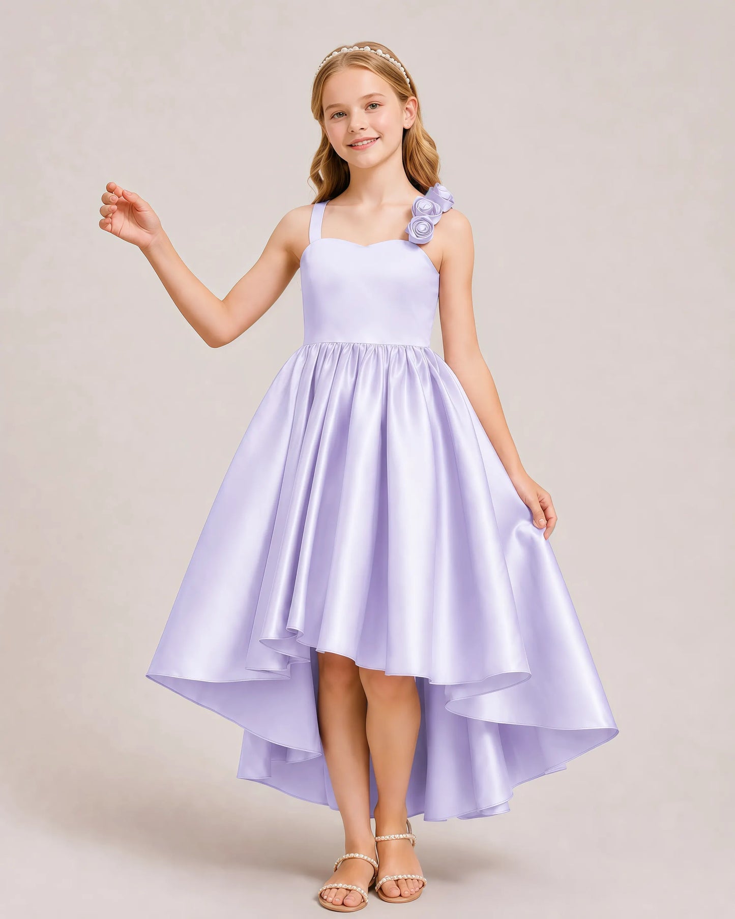 Lilac Junior Bridesmaid Dresses