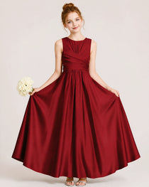 Burgundy Junior Bridesmaid Dress
