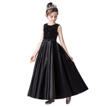 Dideyttawl Satin Sequins Formal Dresses For Girls Special Occasion Dresses Elegant Birthday Party Dress