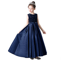 Dideyttawl Satin Sequins Formal Dresses For Girls Special Occasion Dresses Elegant Birthday Party Dress