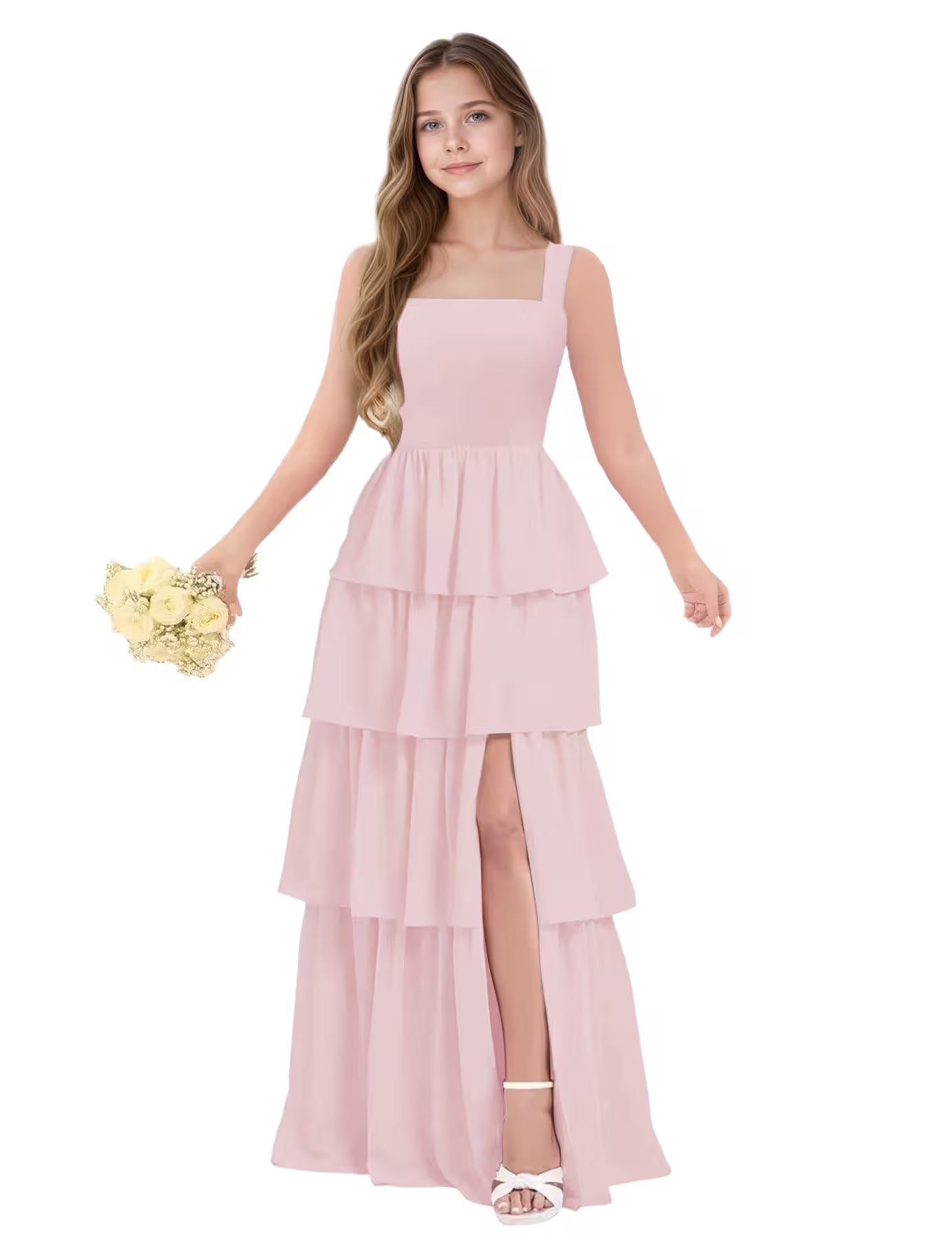 Blush Junior Bridesmaid Dress for Girls