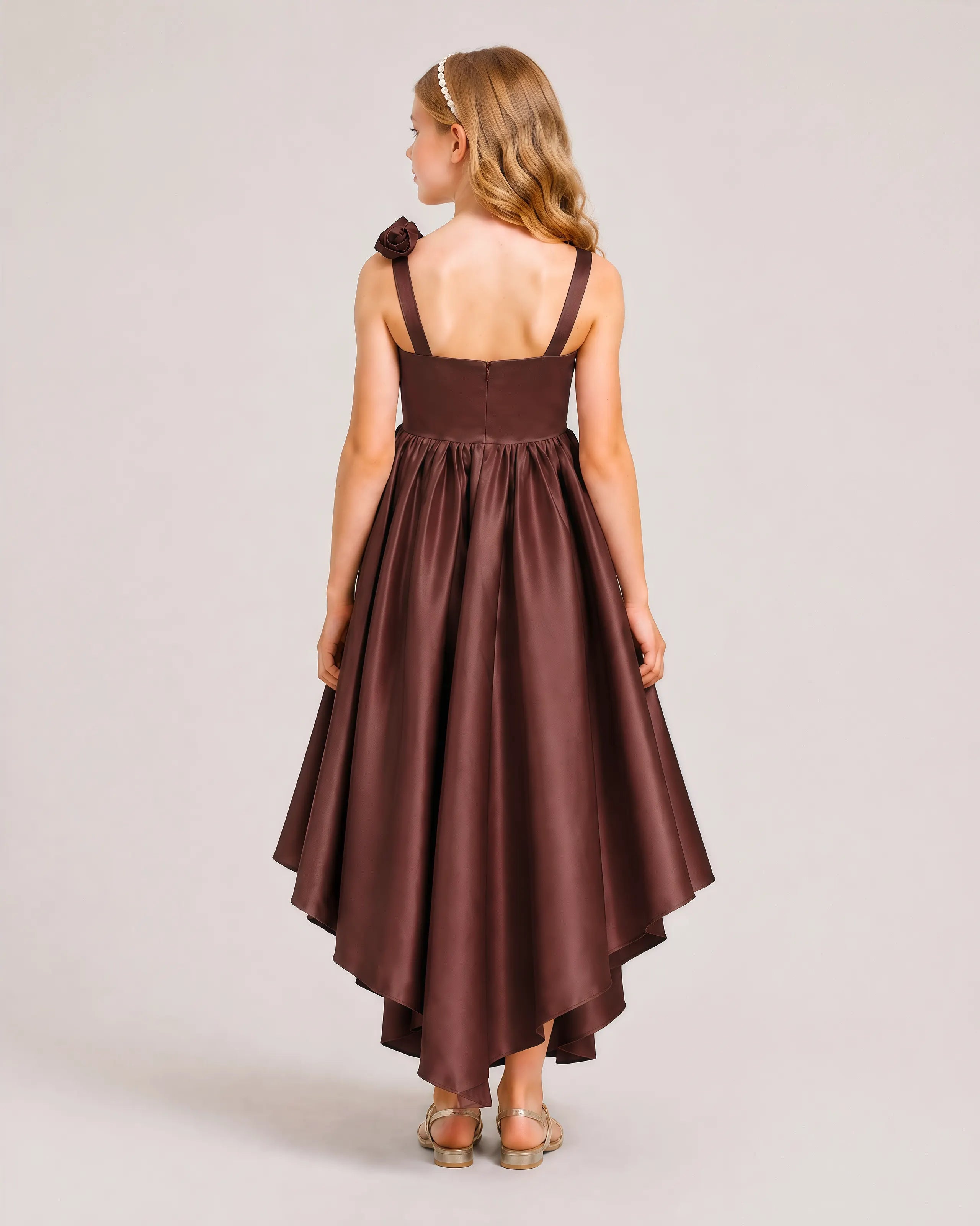 Brown Junior Bridesmaid Dresses