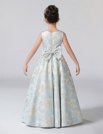 Dideyttawl Satin Girls Formal Dress for Wedding Pageant Special Occasion Ball Gown 750