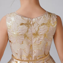 Dideyttawl Satin Girls Formal Dress for Wedding Pageant Special Occasion Ball Gown 750