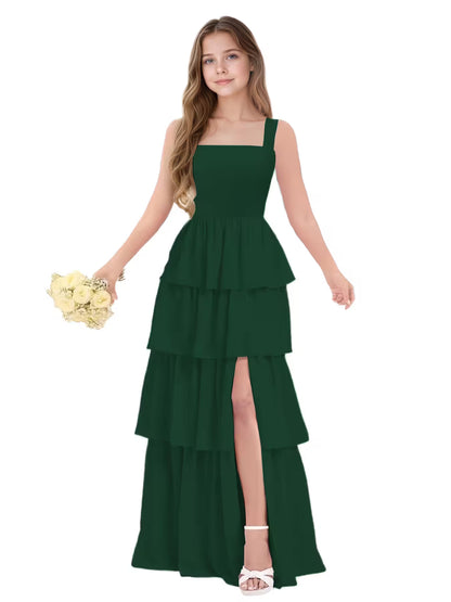 Emerald Green Junior Bridesmaid Dress for Girls