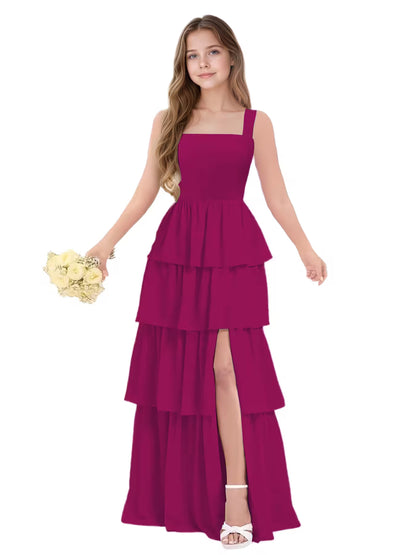 Fuchsia Junior Bridesmaid Dress for Girls
