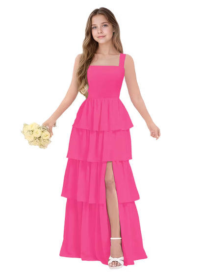 HotPink Junior Bridesmaid Dress for Girls