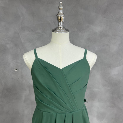 Chiffon Short Junior Bridesmaid Dresses Knee Length Sleeveless Flower Girl Dresses for 4-16 2504