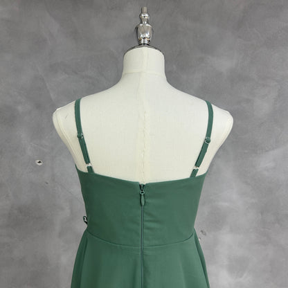 Chiffon Short Junior Bridesmaid Dresses Knee Length Sleeveless Flower Girl Dresses for 4-16 2504