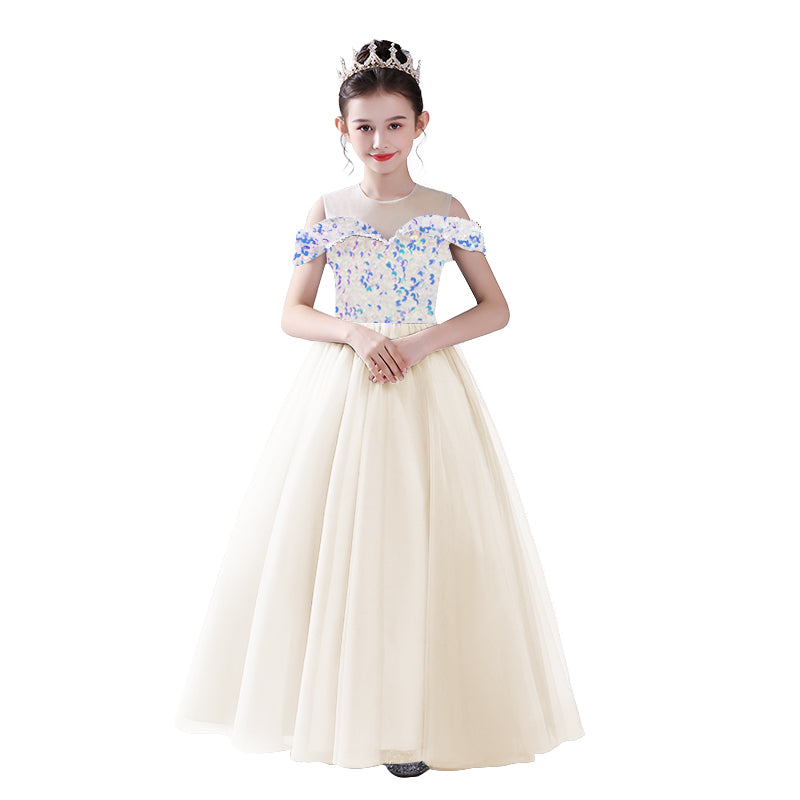 Off Shoulder Pageant Dresses For Teen Girls Sequins Long Evening Dress Flower Girls Dress Special Occasion dresses, Blush Pink / 4 Off Shoulder Pageant Dresses For Teen Girls Sequins Long Evening Dress Flower Girls Dress Special Occasion dresses, Blush Pink / 4