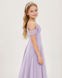 Lavender Chiffon Junior Bridesmaid Dress