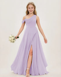Lavender Chiffon Junior Bridesmaid Dress