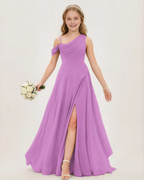 Lavender Chiffon Junior Bridesmaid Dress