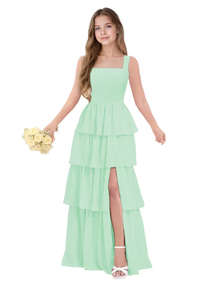 Mint Junior Bridesmaid Dress for Girls