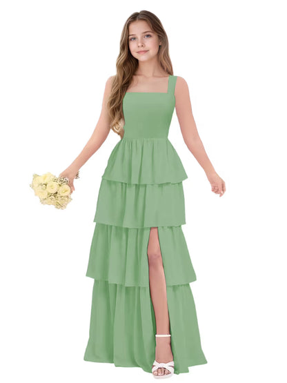 Sage Junior Bridesmaid Dress for Girls
