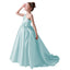 Dideyttawl Flower Girls Pageant Dresses One Shoulder Sleeveless Formal Satin Dress for Wedding Guest Princess Ball Gown Flower Belt Dress