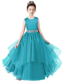 Girls Birthday Party Dresses Formal Special Occasion Dress For Teens Junior Bridesmaid Pageant Ball Gown