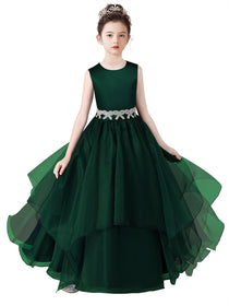 Girls Birthday Party Dresses Formal Special Occasion Dress For Teens Junior Bridesmaid Pageant Ball Gown
