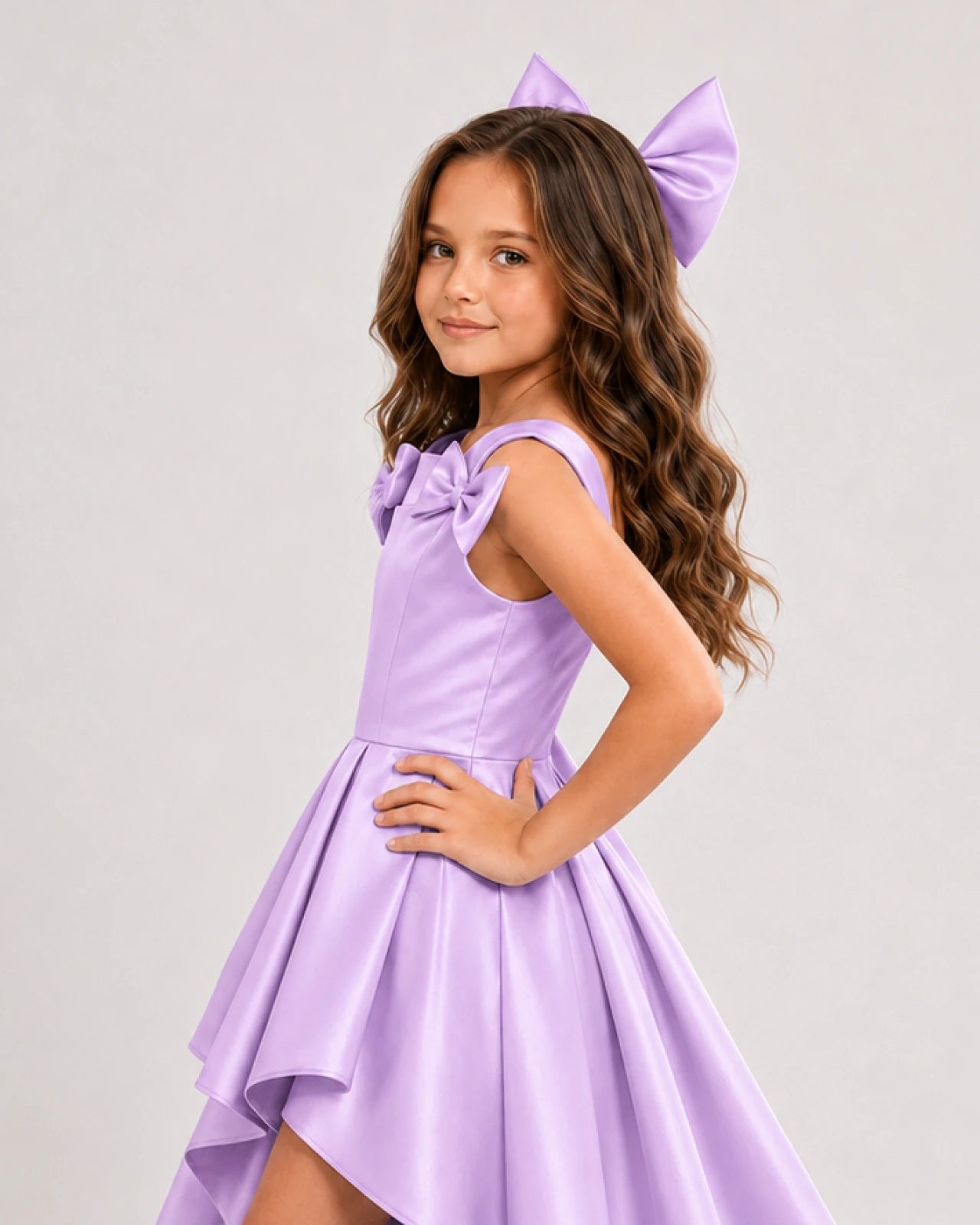 Lilac Junior Bridesmaid Dresses