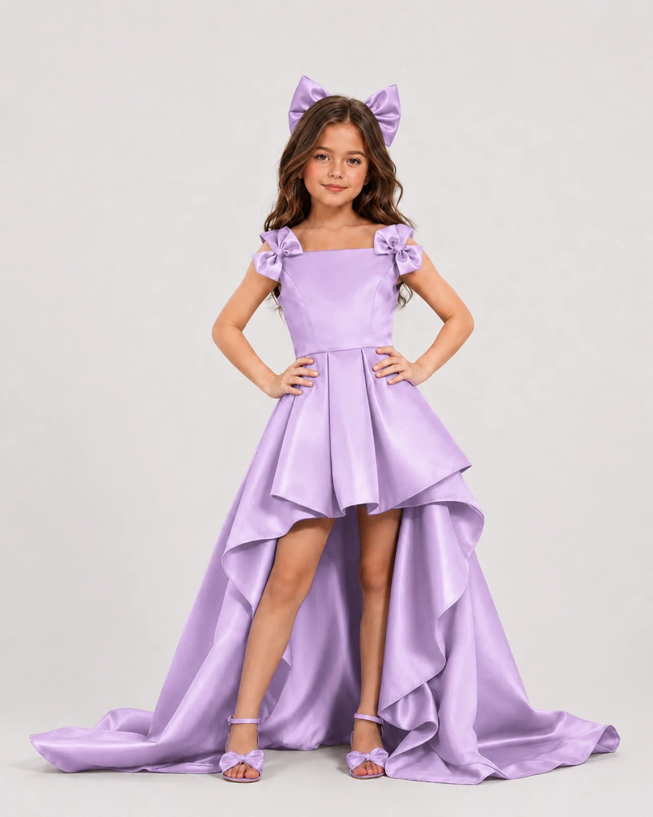 Lilac Junior Bridesmaid Dresses