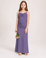 Tahiti Chiffon A-line Junior Bridesmaid Dress Front View