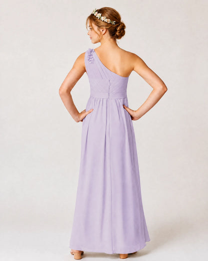 Lavender Chiffon Junior Bridesmaid Dress