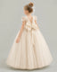Champagne Tulle Flower Girl Dress