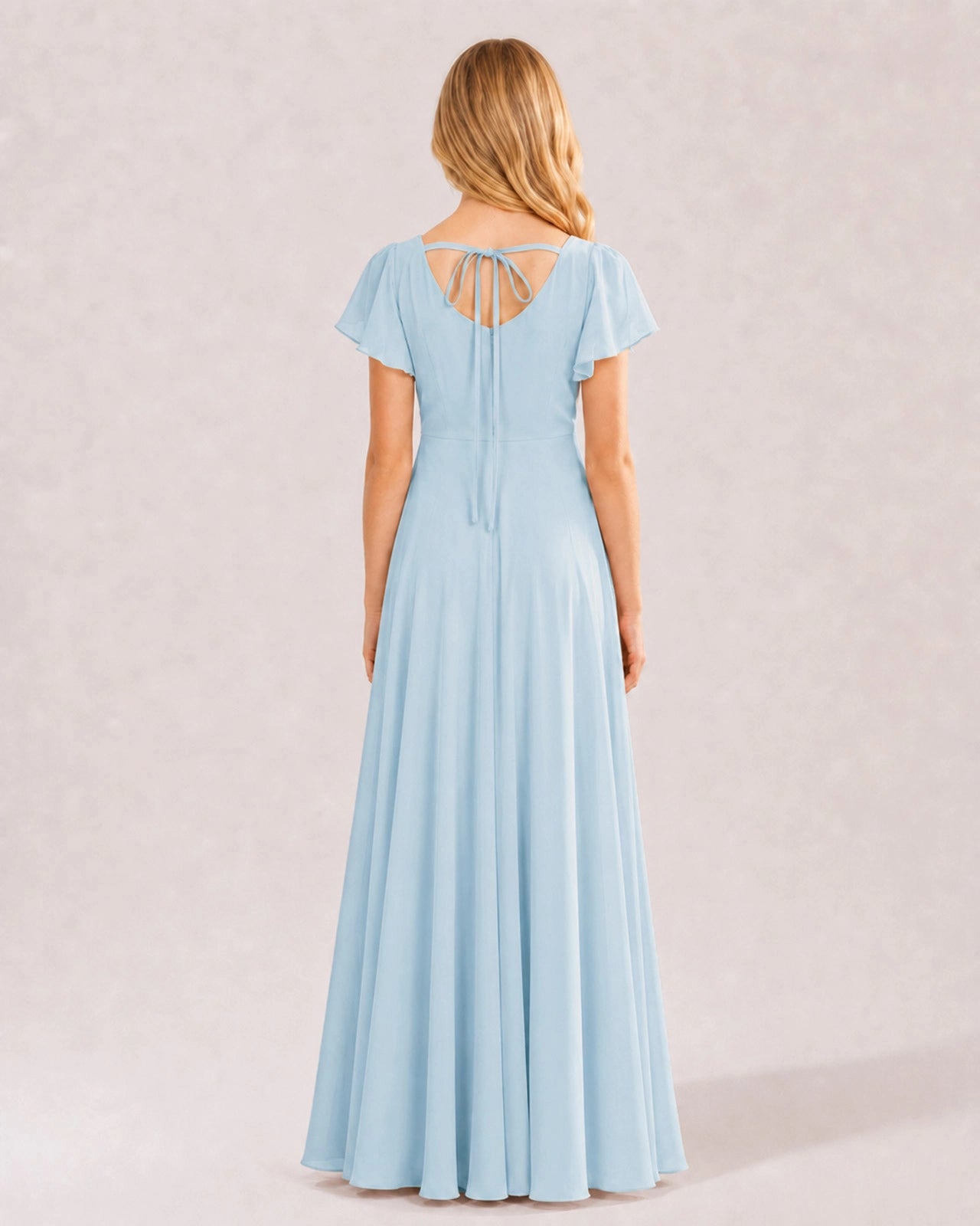 Baby Blue Junior Bridesmaid Dress