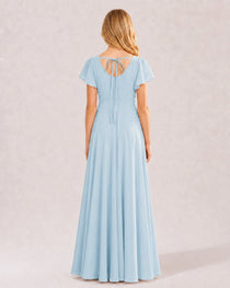 Baby Blue Junior Bridesmaid Dress