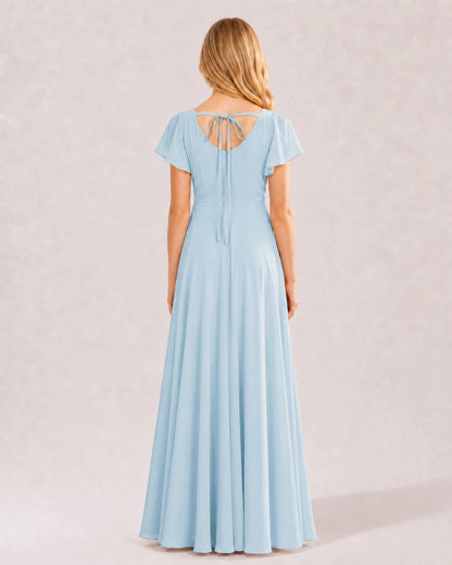 Baby Blue Junior Bridesmaid Dress