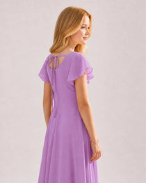 Lilac Junior Bridesmaid Dress