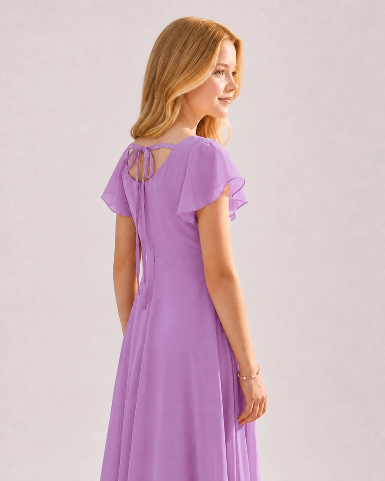Lilac Junior Bridesmaid Dress