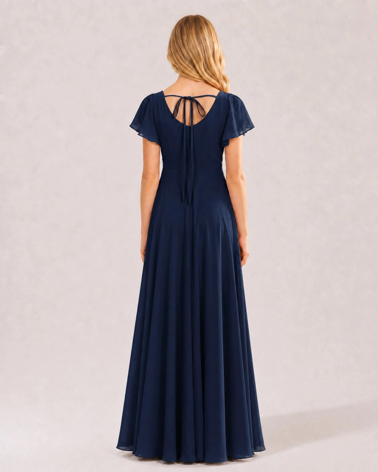 Navy Blue Junior Bridesmaid Dress