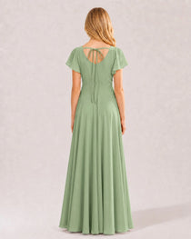 Sage Green Junior Bridesmaid Dress
