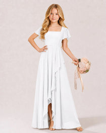 White Junior Bridesmaid Dress