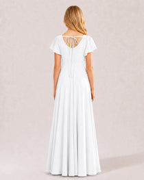 White Junior Bridesmaid Dress