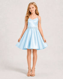 Baby Blue Girl Prom Dress