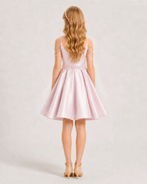 Blush Pink Girls Prom Dress