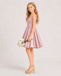 Dusty Rose Girls Prom Dress