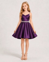 Grape Girls Prom Dress
