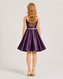 Grape Girls Prom Dress