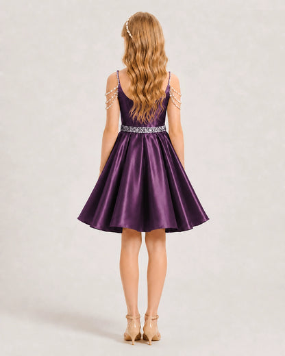 Grape Girls Prom Dress