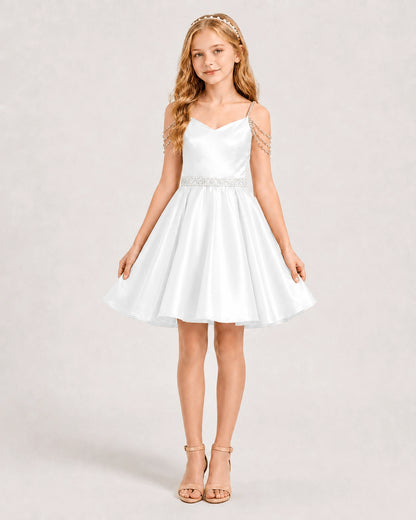 Ivory Girls Prom Dress