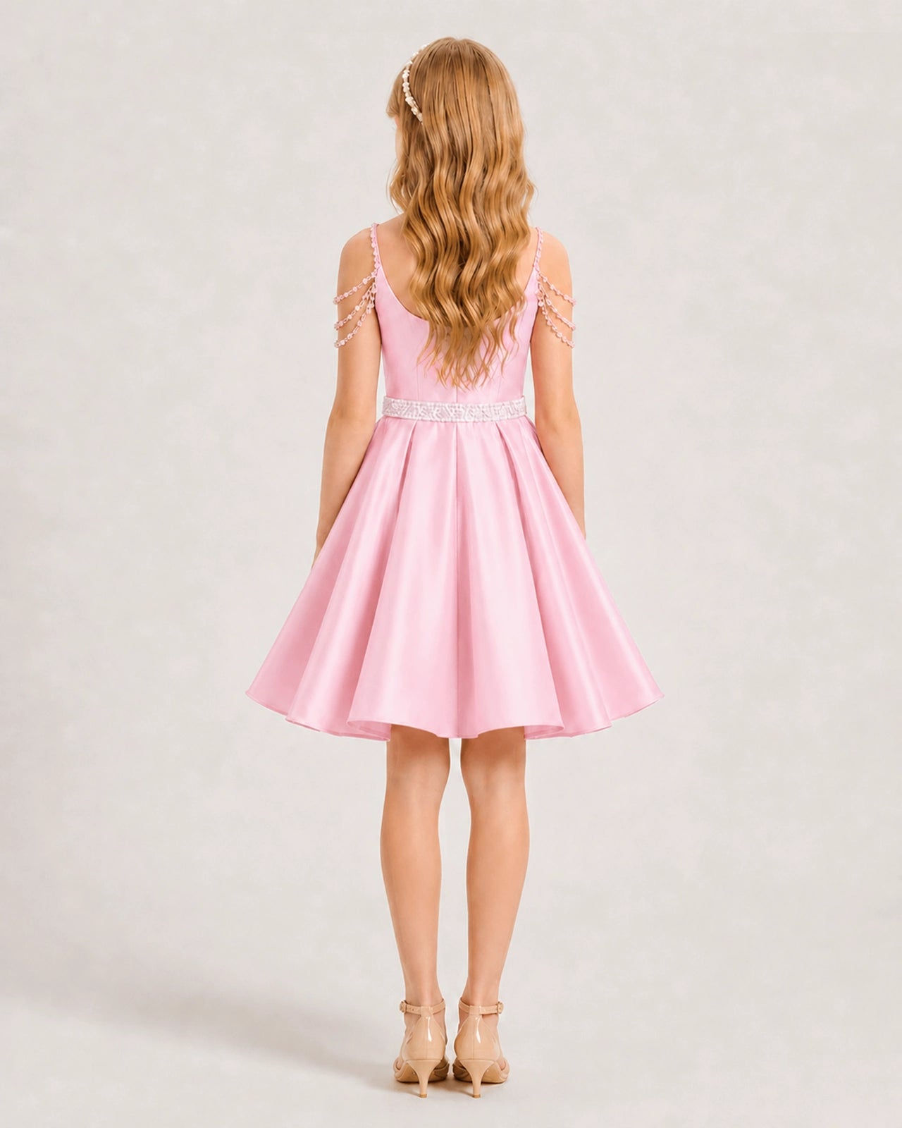 Pink Girls Prom Dress